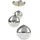 Hängeleuchte rund Chrom Glas Nickel matt