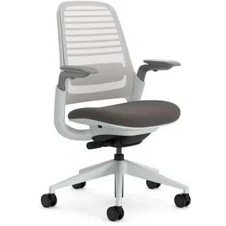 Steelcase Ergonomischer Bürostuhl: Series 1, Lumbalstütze, Dunkelbraun | 4D-Armlehnen, Universalrollen, Premium-Materialien, bis 150 kg und 190 cm, sitzkomfort