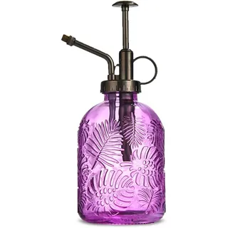 Glas-sprühflasche Zum Bewässern Von Pflanzen, 360 Ml, Retro-stil Mit Pumpaufsatz, Einhand-gießkanne, Sprühflasche Zum Bewässern Von Pflanzen, Garten, Reinigung, Alkohol - Lila