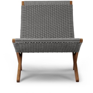 Carl Hansen - MG501 Cuba Chair Outdoor, Teak unbehandelt / charcoal