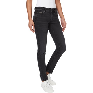 Pepe Jeans Damen Jeans NEW BROOKE Slim Fit Schwarz Vs1 Normaler Bund Reißverschluss W 34 L 34