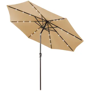 Costway Sonnenschirm Ø 300 cm Beige
