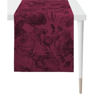 APELT Tischläufer 5255 HERBSTZEIT, Herbstdeko, Herbst (1-tlg), Digitaldruck rot