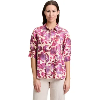 Cartoon Kurzarmbluse Cream/Dark Pink 44
