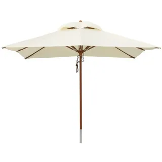 anndora-sonnenschirm Sonnenschirm 3x3 Meter Marktschirm quadratisch, LxB: 300,00x300,00 cm, wasserabweisende Beschichtung beige