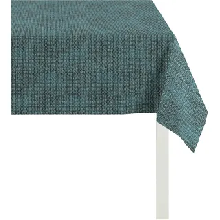 Mitteldecke APELT "2914 Loft Style", blau (petrol), B:85cm L:85cm, Polyester, Viskose, Tischdecken, Mitteldecke