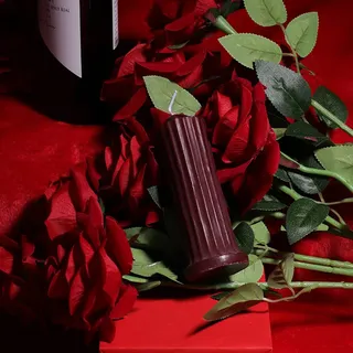 MMCCHB Kerzen mit niedriger Temperatur, romantische Kerzen, Tropfkerzen aus Wachs mit niedriger Hitze, Kerzen für Paare zum Valentinstag (Rot)