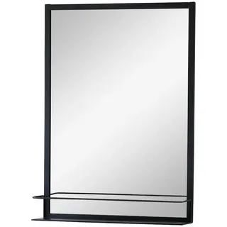 Tikamoon Rechteckiger Spiegel Lison 70 x 50 cm Schwarz