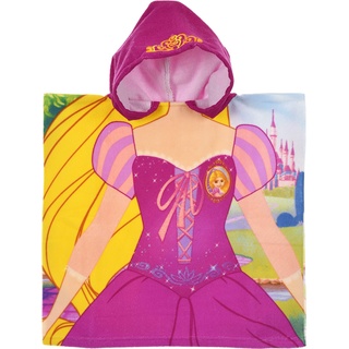 Disney Princess Rapunzel Poncho für Mädchen, Einheitsgröße