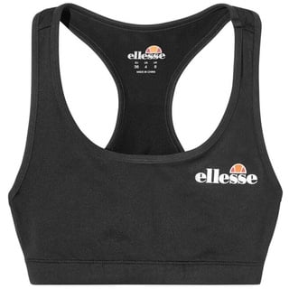 ellesse Damen Bra Top SOSTINO - Bustier, BH, Racerback, Logo-Print Schwarz 2XS