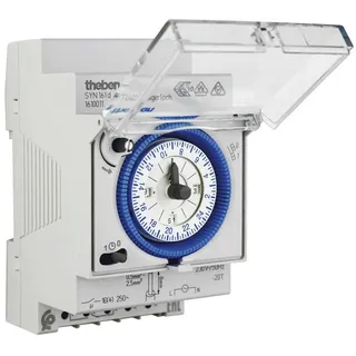 Theben 1610011 Hutschienen-Zeitschaltuhr analog SYN161D 24H ohne Gangreserve 3TE 1K 96SE