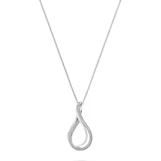 JETTE Silberkette JETTE Damen-Kette 925er Silber 59 Zirkonia, INFINITY silberfarben