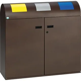 VAR Mülleimer WS 100R 80 l Braun
