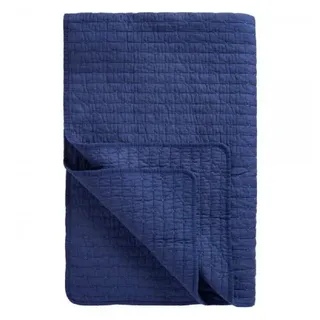ib laursen Baumwoll-Quilt Bettüberwurf 130 x 180 cm Blau/Lila