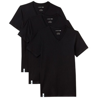 Lacoste T-Shirt Essentials Shirt mit V-Ausschnitt schwarz L