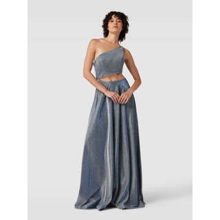 Abendkleid mit Cut Out, Blau, 38