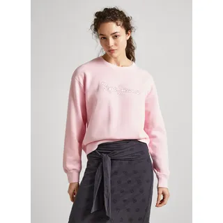Sweatshirt PEPE JEANS "Sweatshirt LANA" Gr. S, pink Damen Sweatshirts