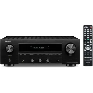 Denon DRA-800H Stereo Receiver und Verstärker, Alexa Kompatibel, 5 HDMI Eingänge, Phono-Eingang, Bluetooth und WLAN, DAB+ Radio, Musikstreaming, AirPlay 2, HEOS Multiroom, Schwarz