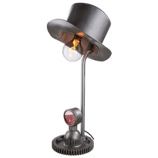 GILDE Dekoobjekt Handgefertigte Metall Lampe 'HUT' – Einzigartige Beleuchtung mit stilv