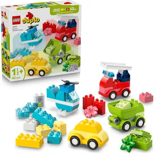 LEGO DUPLO Kreative Fahrzeuge - Lernspielzeug zum Sortieren für Kleinkinder - Autos und Lastwagen - Spielset für Feinmotorik - Geschenk für Babys, Jungen und Mädchen ab 1 Jahr - 10474