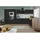 L-Form 370 x 172 cm E-Geräte schwarz seidenglanz/eiche york nachbildung