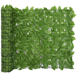 NITCA Sichtschutz Zaun Efeu Künstlich Balkon-Sichtschutz Zaun Sichtschutz mit Grünen Blättern 500x100 cm Sichtschutz Für Den Garten Sichtschutzwände Künstlicher Efeu-Blätter-Zaun-Sichtschutz