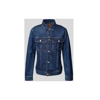 Jeansjacke mit Knopfleiste, Jeansblau, $listsize[$i].replace('"','"')