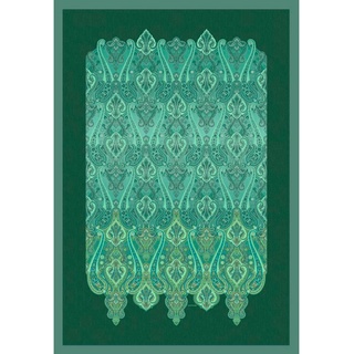 Bassetti Plaid Ragusa, Grün, Textil, Ornament, 135x190 cm, Wohntextilien, Decken, Plaids