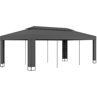 Duolm Pavillon mit Doppeldach 3 x 6 m Anthrazit