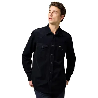 Wrangler - Hemd Herren - Regular Fit - Western Cord Shirt - Mahagoni - XL