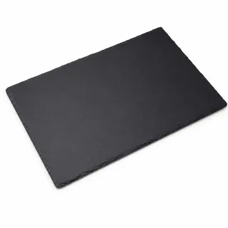 ASelected Schieferplatte 30x40 cm, Naturschiefer Rechteckig, Käseplatte Schiefer Buffet-Platte für Servieren & Beschriften