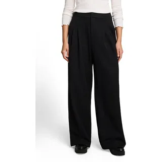 Tom Tailor Taillierte Hose mit weitem Bein Schwarz L