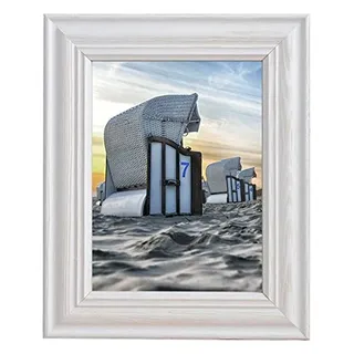 Mein Landhaus Bilderrahmen Holz Stockholm 50x70cm | Landhausstil weiss