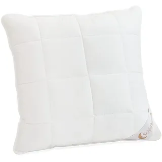 Schlafmond Märchenweich Aloe Vera Allergiker Kopfkissen 80x80 cm - Allergiker Kissen mit Kapok Kissenhülle - Baumwoll Kissen 80x80 - Waschbar bis 95 Grad Made in Germany