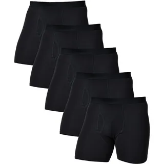 Comfneat Herren Langes Bein Boxershorts Elastische Unterwäsche mit Eingriff | Multipack, Baumwolle Elasthan - M