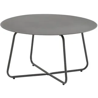 idyl Loungetisch Matur ⌀ 73 cm Edelstahl Grau Anthrazit