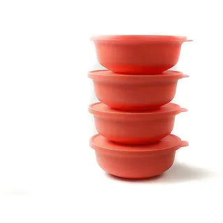 Tupperware Aloha 1L lachs (4) Schüssel Servieren Servierschüssel Salatschüssel