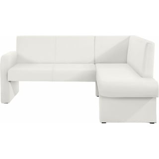 Home affaire Eckbank Umag, Sitz und Rücken gepolstert, verschiedene Qualitäten weiß 190 cm x 89 cm x 140 cm