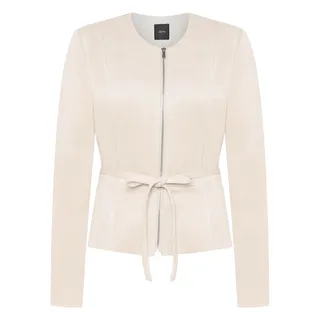 Zero Blazer-Jacke Lederoptik Beige 44