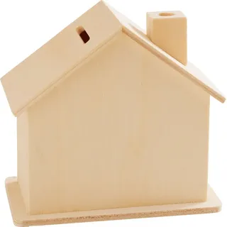 VBS Spardose Haus, 10 cm beige