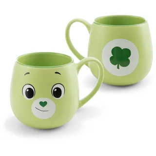 Tasse Glücksbärchis Glücksbärchi 400ml 8x9cm - grün - Hochwertige Porzellan-Tasse, liebevoll gestaltet, niedliches Accessoire für Küche, Büro & Zuhause – süßes Geschenk für Lieblingsmenschen | 62827