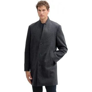 TOM TAILOR Denim Herren 1042405 3-Knopf Wollmantel mit Stehkragen (1er Pack) - S