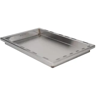 SANTOS einsetzbare Grillpfanne/Einsatzpfanne - Edelstahl Plancha - 28x45,1x4cm - für Napoelon Rogue SE 425 | 525 | 625 - Paella, Bratkartoffeln, Reibekuchen, Pommes