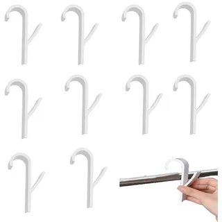 10 Stück Weiß Haken für Rundheizkörper,Mehrzweckhaken für Rundheizkörper Handtuchhalter Heizkörper Bad Hacken für Handtuchheizkörper ABS Haken Heizung Badheizkörper für alle Standard Heizkörper