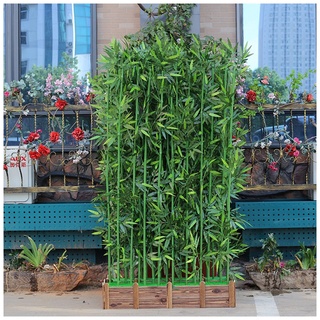 Bambus Kunstpflanze Kunstbaum Deck Patio Garten Hof Künstlicher Bambus-Seidenbaum - Outdoor-Dekor, Innenraumteiler Für Cafés Buchläden Hotel Heim ( Color : 1.5m , Size : 80x18x20cm-14 Pole )