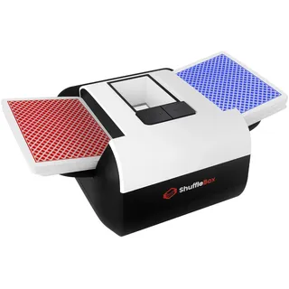 Shufflebox S1 automatischer Kartenmischer mit 2000mAh wiederaufladbarer eingebauter Batterie, 2-Deck-Ultra leise Shuffling-Maschine