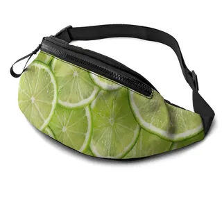 600 Sport Gürteltasche Zitronen Und Limetten Sporttasche Große Kapazität Hüfttasche Stylisch Handytasche Tasche Für Aktivitäten Outdoor Reisen - 14x35cm