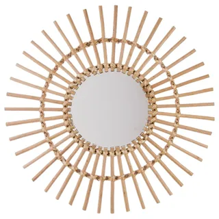 Wandspiegel 58 cm Sonne Boho Dekospiegel Wanddeko Hängespiegel Flurspiegel Deko