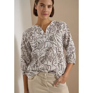 Cecil Tunika mit Blätterprint Weiß L