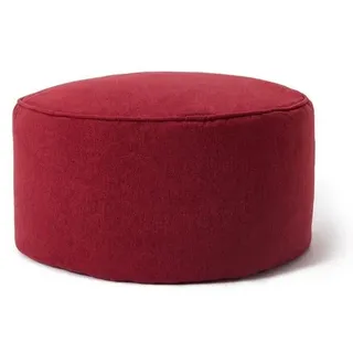 Lumaland Sitzhocker Pouf Comfort Line 50l - 25 x 45 cm - Indoor - Rot